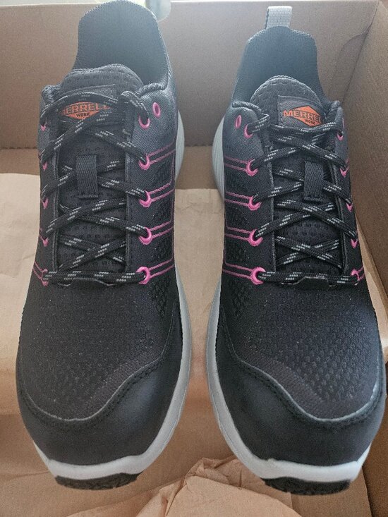 Merrell Shoes - NIB Merrell Moab Flight CF Work Shoes - Black/Fuchsia Safety Toe - Women's 9 M